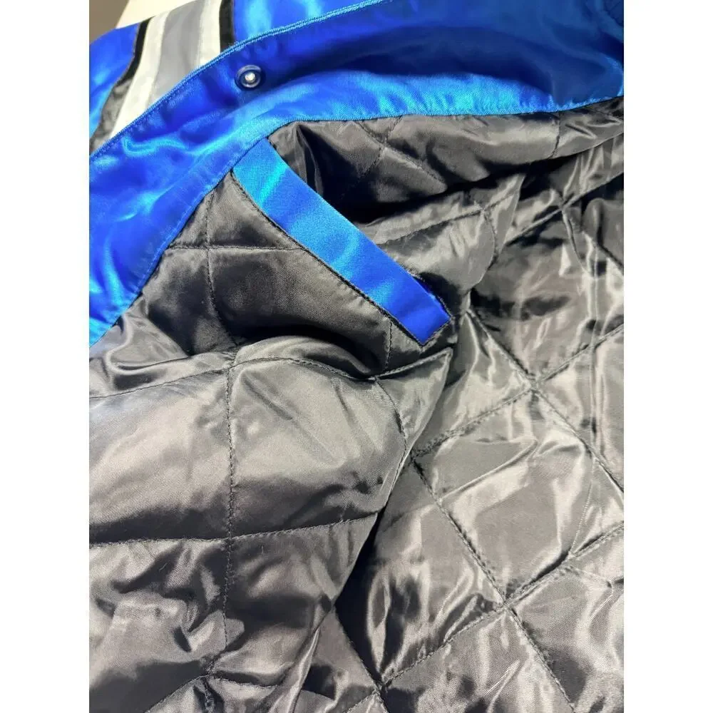 Detroit Lions Youth Satin Bomber Jacket | NFL | Youth XXL | NEW (NWOT)